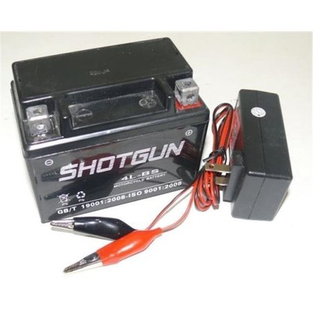 SHOTGUN Shotgun 4LBS-SHOTGUN-FI120005-2 YTX4L-BS Lawn Mower Charger & Battery for Snapper All Walk Behind Mowers 4LBS-SHOTGUN-FI120005-2